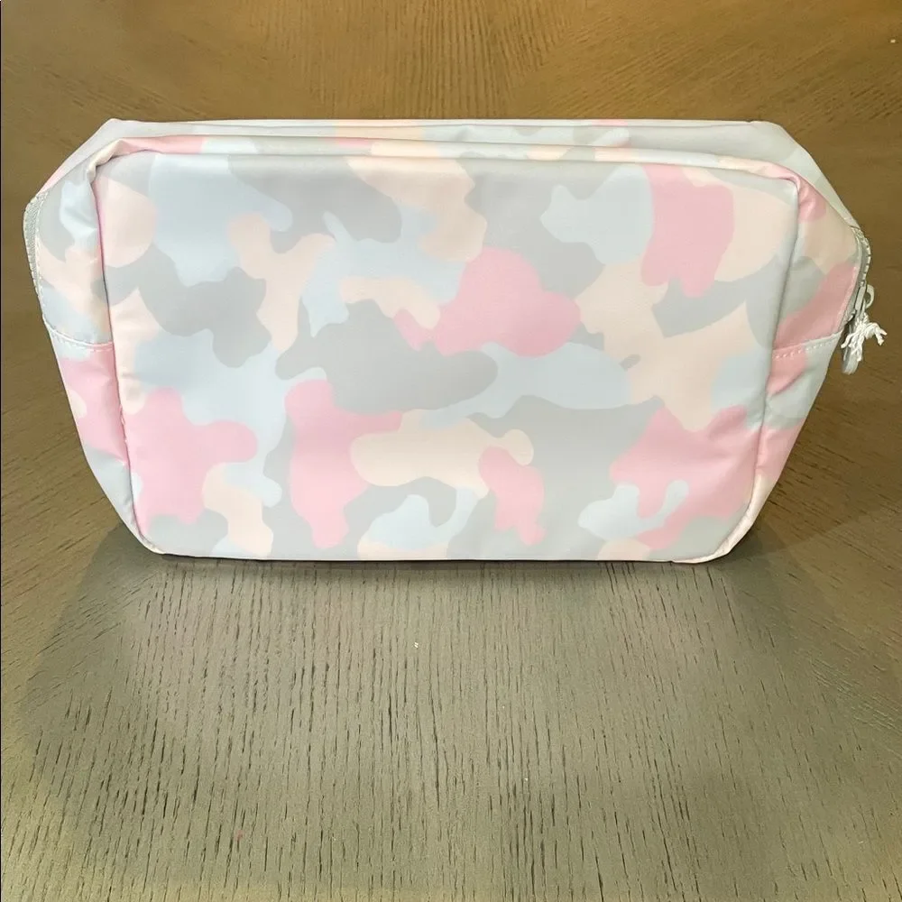 TRVL Signature Accessories Pink and Gray Camouflage Hair Bag